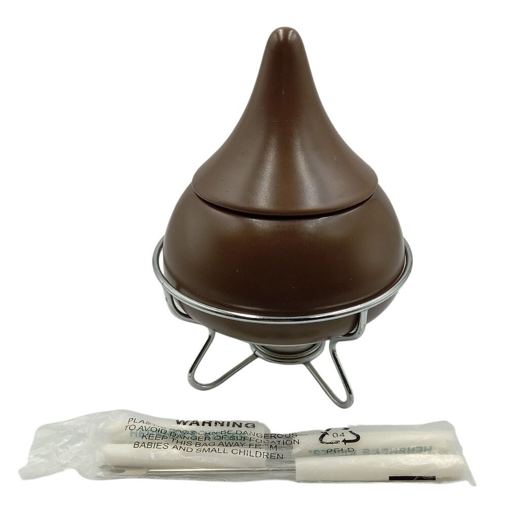 Hershey’s Kisses Milk Chocolate Dessert Fondue Set Candy Warmer Never Used Read